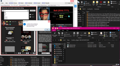 Coollector Movie Database Error.png