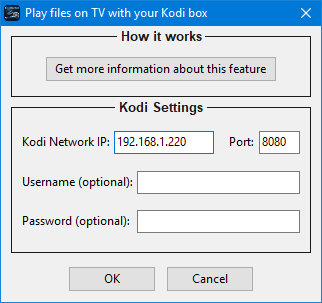 Kodi parameters