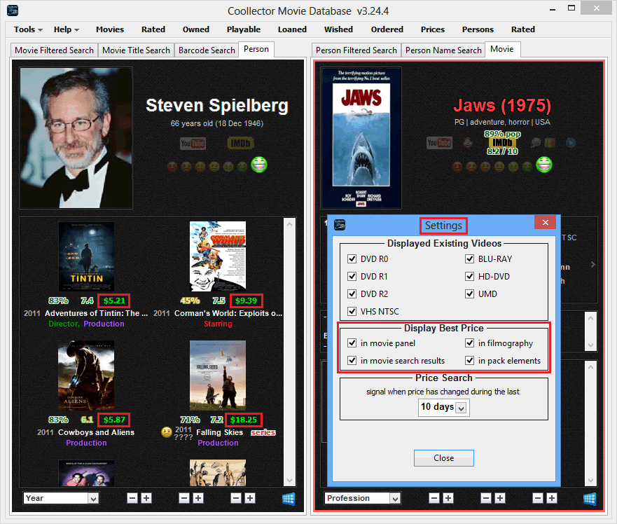 Coollector Movie Database
